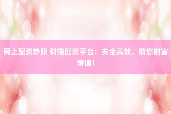 网上配资炒股 财猫配资平台：安全高效，助您财富增值！