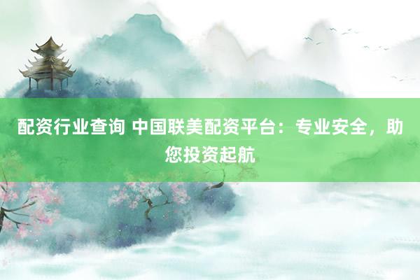 配资行业查询 中国联美配资平台：专业安全，助您投资起航
