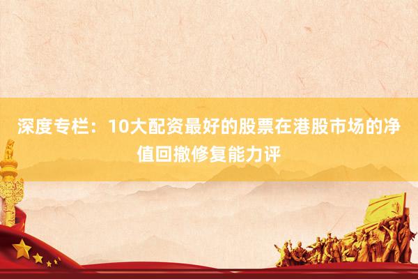 深度专栏：10大配资最好的股票在港股市场的净值回撤修复能力评