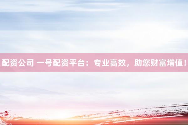 配资公司 一号配资平台：专业高效，助您财富增值！